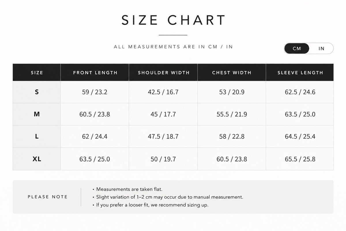 Size & Fit Guide
