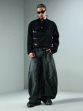 Noir Utility Buckle Jacket
