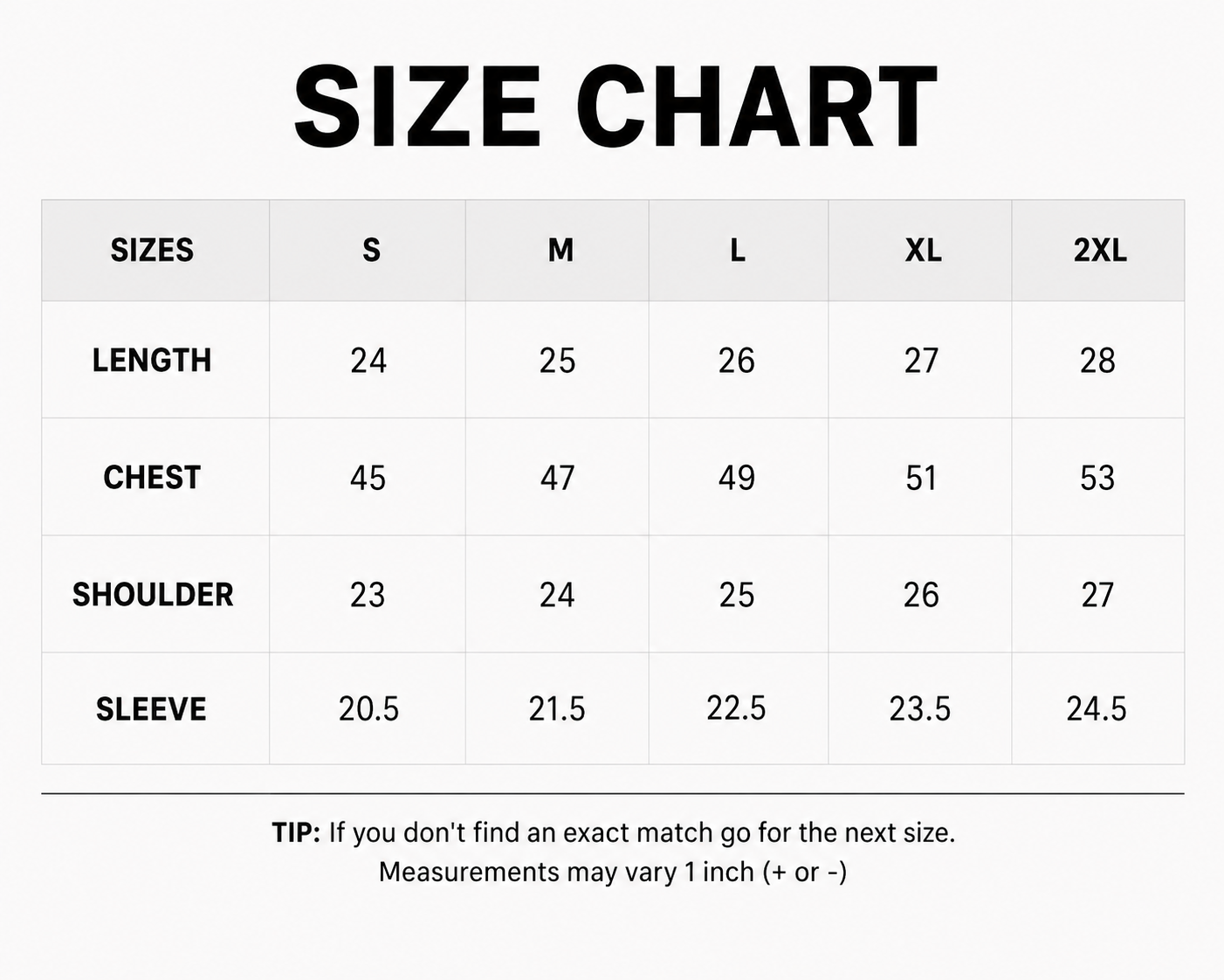 Size & Fit Guide